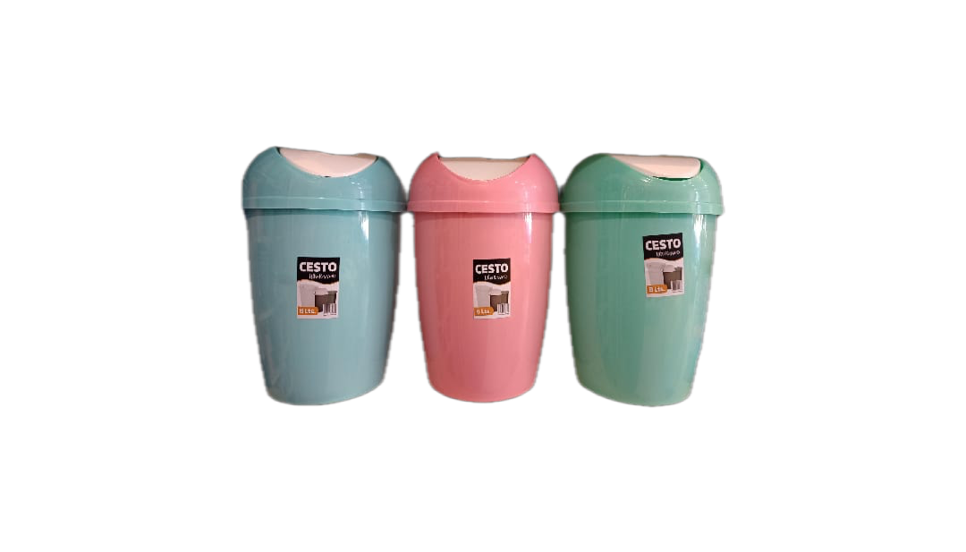 Cestos de colores con tapa