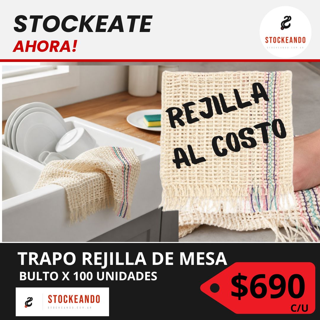Trapo rejilla de mesa - oferta Stockeando